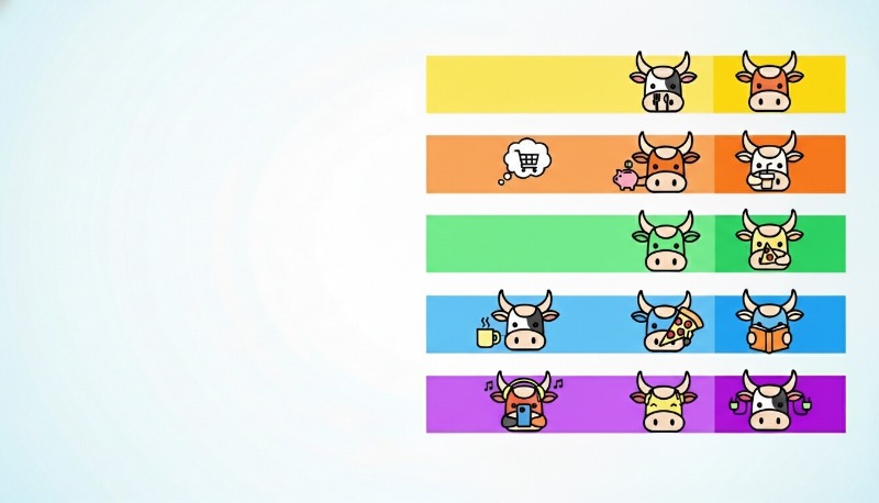 1937년생부터 2021년생까지 소띠의 출생년도와 나이가 정리된 깔끔한 인포그래픽 표