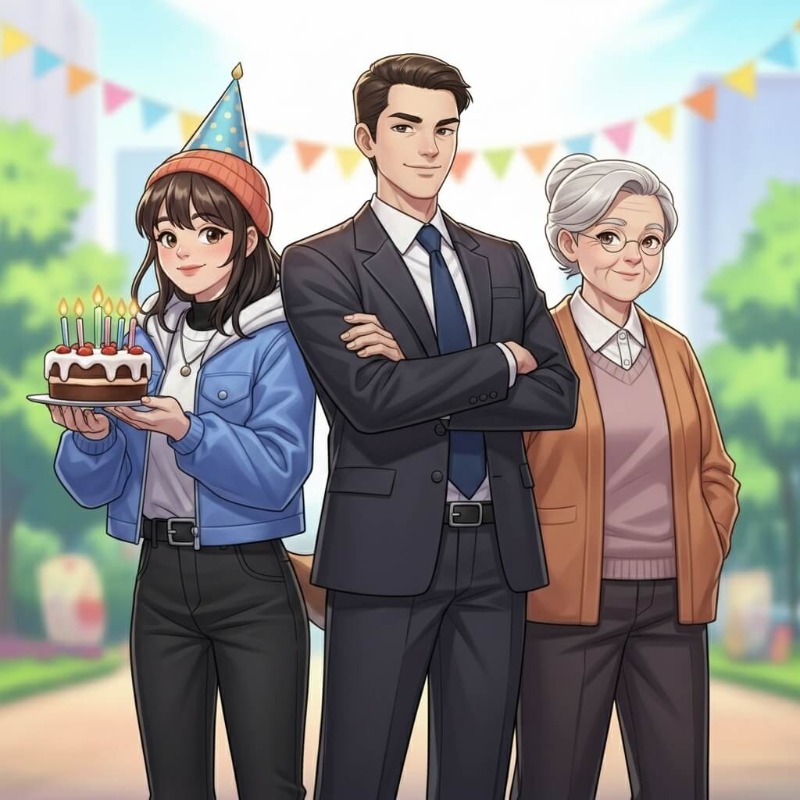 성년이 된 20대, 성공한 30대, 안정적인 50대 등 개띠의 세대별 행복한 모습