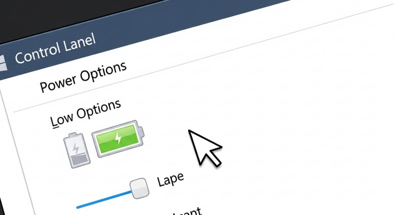 윈도우 제어판 전원 옵션 창에서 덮개를 닫으면 수행할 작업 선택 메뉴를 클릭하는 화면 캡처