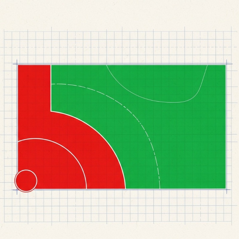 1500x500 픽셀 헤더 이미지 위에 좌측 하단 프로필 영역과 상하단 잘림 영역을 붉은색으로 표시한 가이드 도면