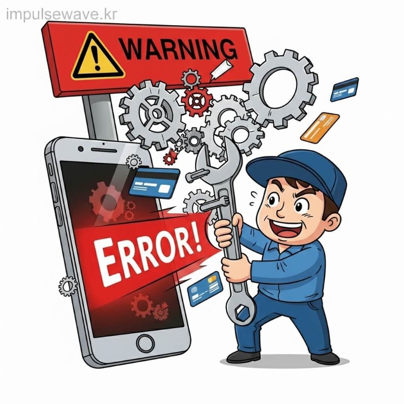 스마트폰 화면에 뜬 