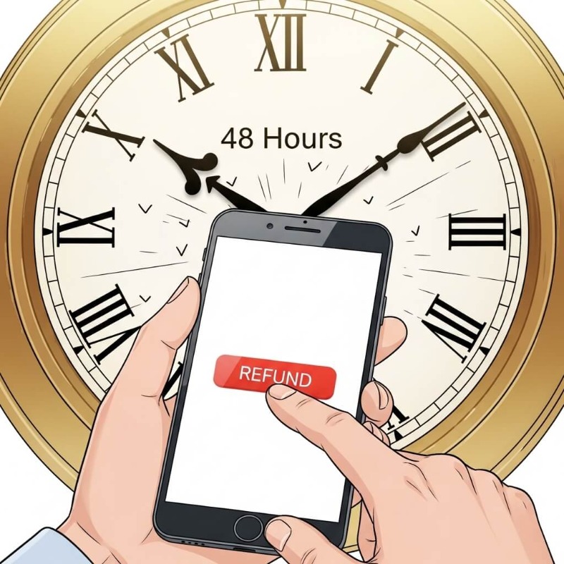 구글플레이 앱 내 결제 및 정기 결제 메뉴에서 환불할 항목을 선택하고 문제 신고를 누르는 과정