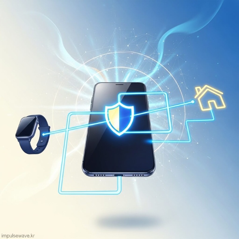 스마트폰 설정 화면에서 