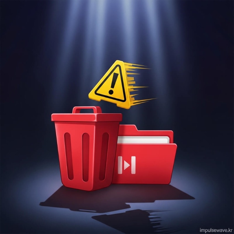 재생목록 설정 메뉴에서 