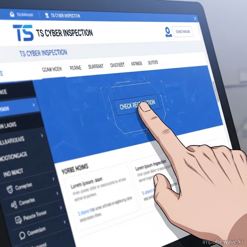 한국교통안전공단 사이버검사소 메인 화면에서 