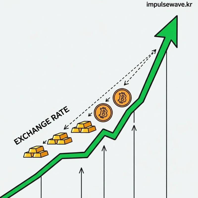 달러 환율 그래프가 상승하자 금값과 비트코인 그래프도 함께 따라 올라가는 커플링 현상 그래프