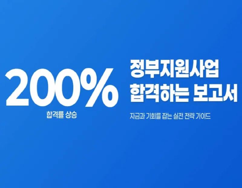 정부지원사업 합격 전략 대표 이미지
