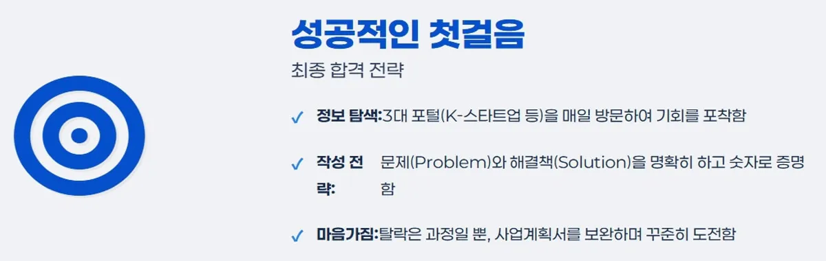 정부지원사업 합격 전략 핵심 요약