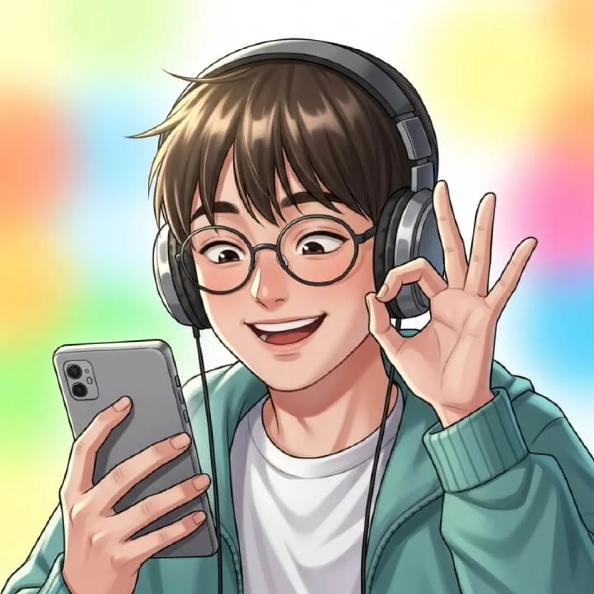 문제가 해결되어 안심한 표정의 사용자