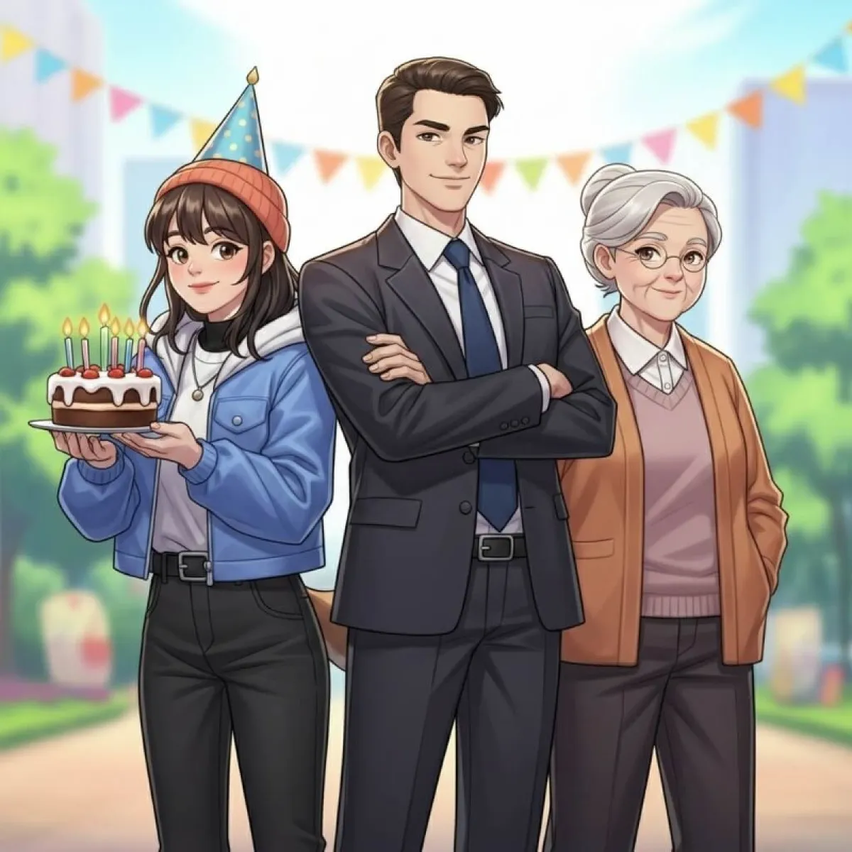 성년이 된 20대, 성공한 30대, 안정적인 50대 등 개띠의 세대별 행복한 모습