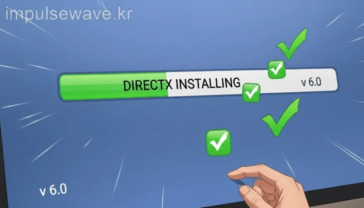 DirectX June 2010 오프라인 설치 파일의 압축을 풀고 DXSETUP.exe를 실행하는 과정