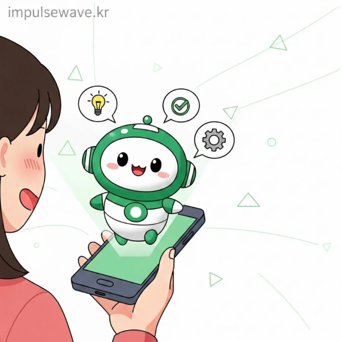 스마트폰 G마켓 앱에서 고객센터 1:1 문의하기 메뉴와 AI 챗봇 상담 화면