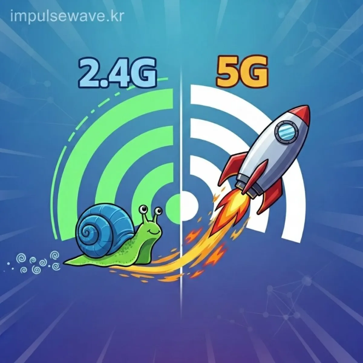 와이파이 목록에서 5G가 붙은 신호를 선택하고 장치 관리자 전원 관리 탭 설정을 해제하는 모습