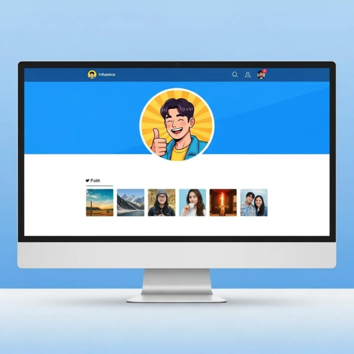 톤앤매너가 통일된 프로필과 헤더, 텍스트가 잘리지 않고 중앙에 잘 배치된 모범적인 계정 디자인 예시