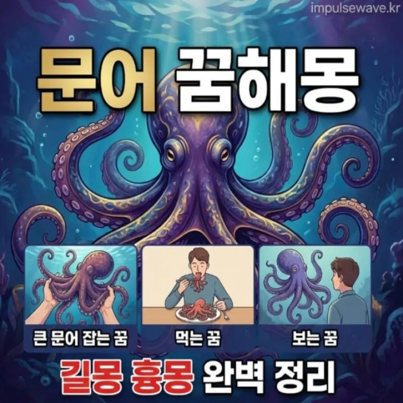 거대한 문어 꿈의 상징성과 재물운