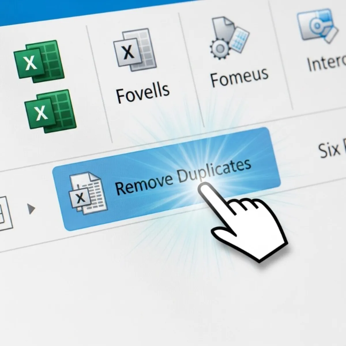 엑셀 데이터 탭의 