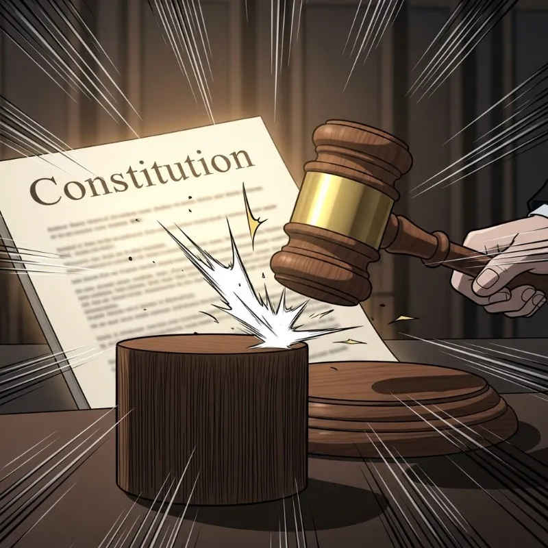 국회 의사봉이 땅땅 쳐지는 모습과 