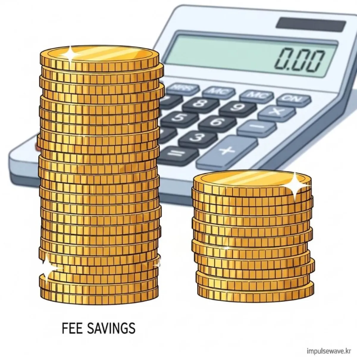 미국 달러 지폐와 한국 원화 지폐가 교환되는 모습, 환율 우대 혜택을 상징