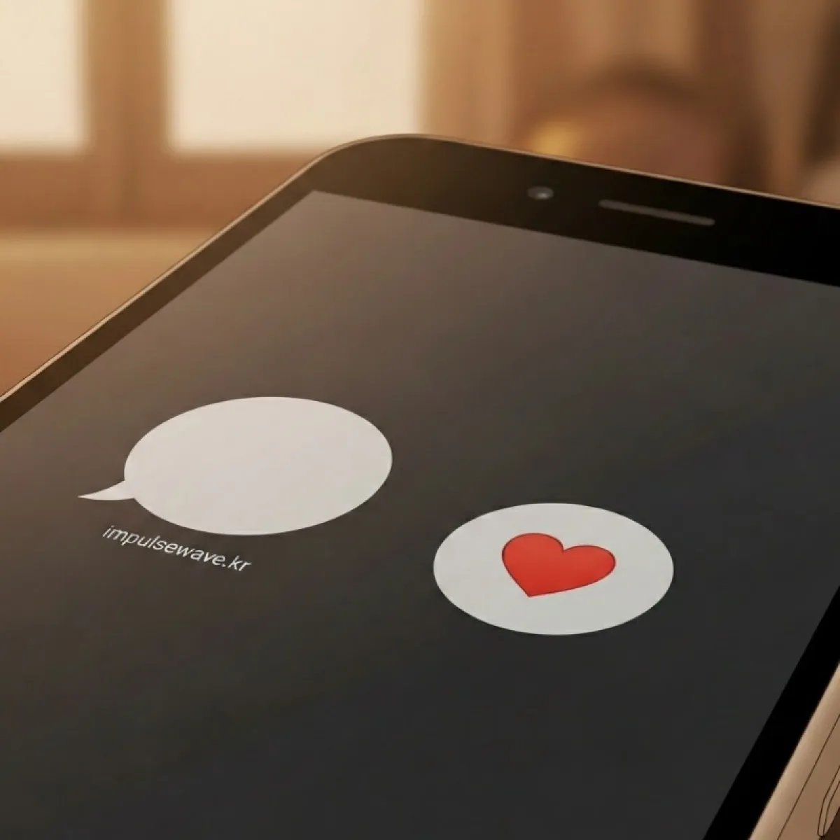 스마트폰 채팅창에 작성된 따뜻한 위로의 조문 답장 메시지 예시 화면