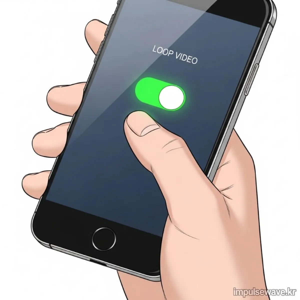 스마트폰 유튜브 앱 화면 상단의 톱니바퀴 아이콘을 누르고 