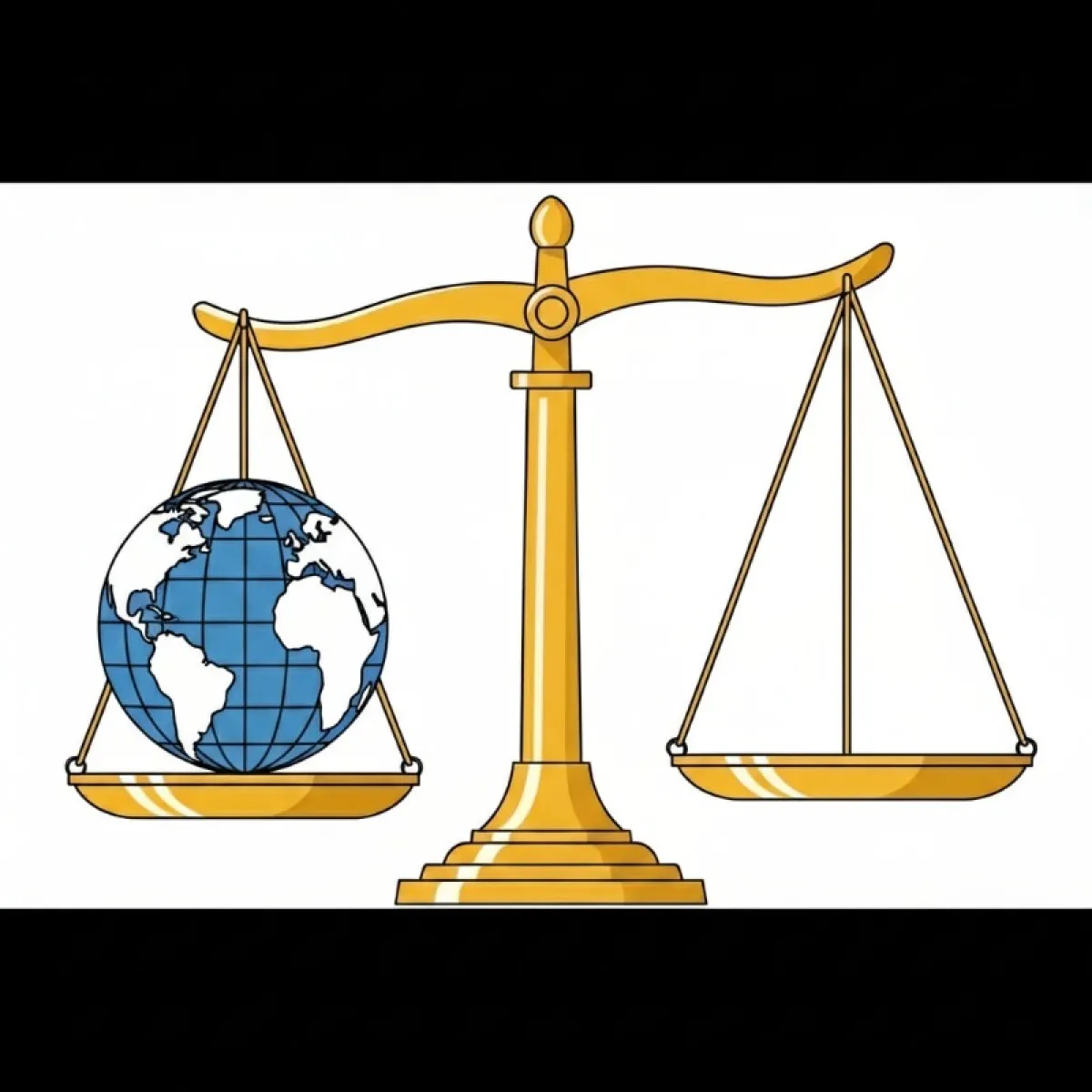 저울 한쪽에는 국제 금 시세, 다른 쪽에는 한국 금 시세가 놓여 한국 쪽이 더 무겁게 내려간 모습, 가운데