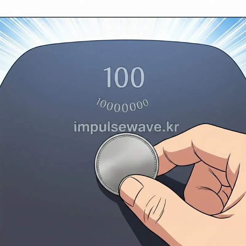 타이어 홈에 100원짜리 동전을 꽂아 이순신 장군의 감투가 보이는지 확인하는 자가 진단 모습