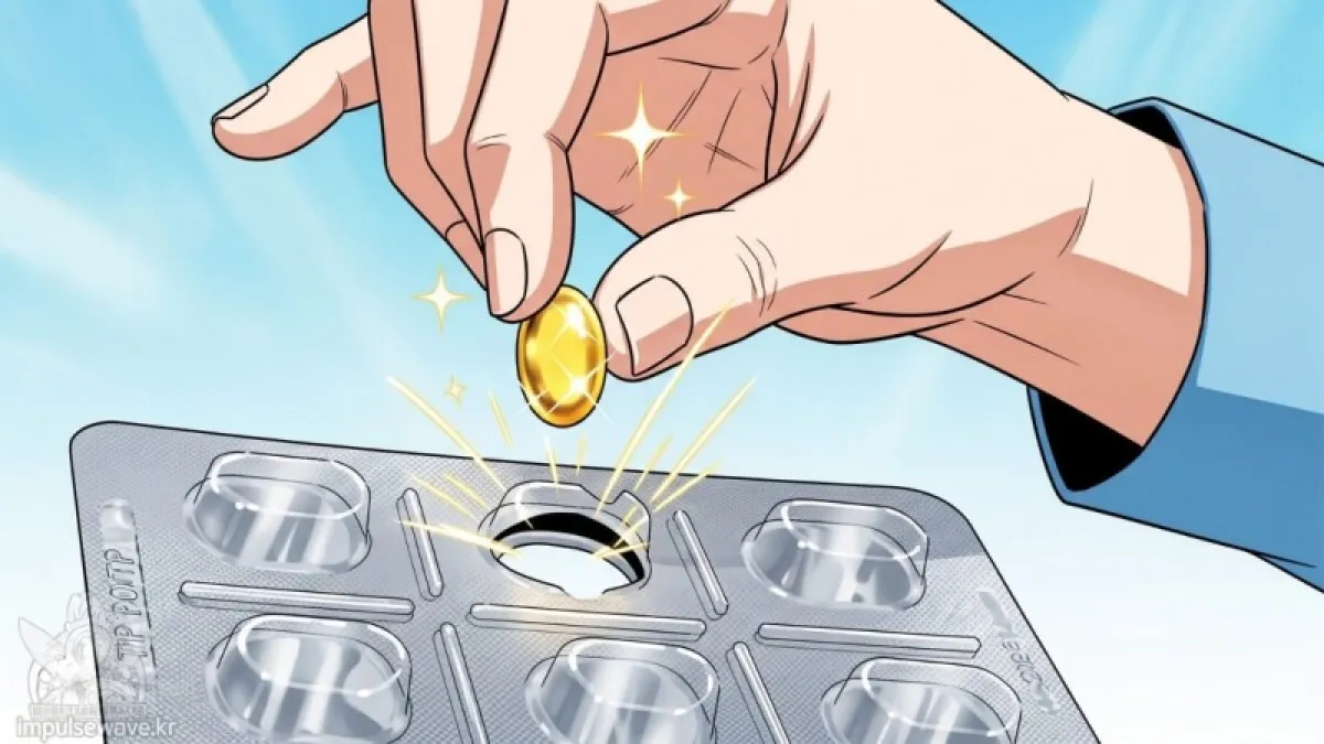 남극의 깨끗한 바다 속 멸치 떼와 저온 초임계 정제 장비의 모습