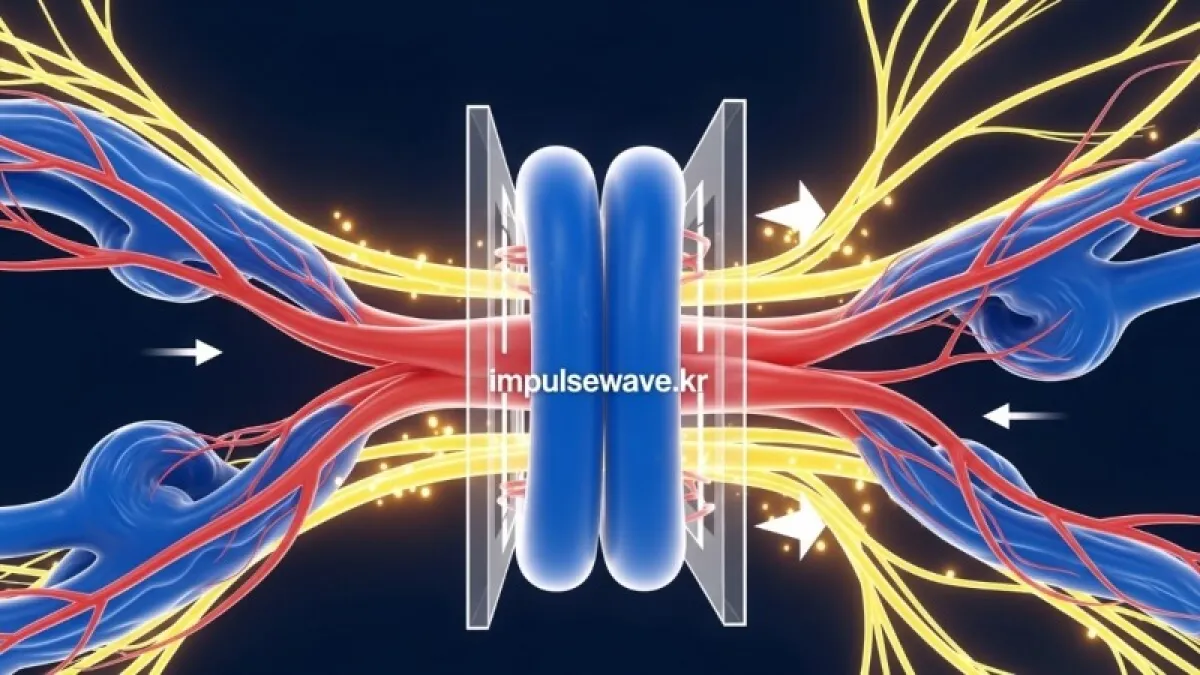 뇌혈관이 팽창하면서 주변 신경을 압박하는 해부학적 그래픽 인포그래픽