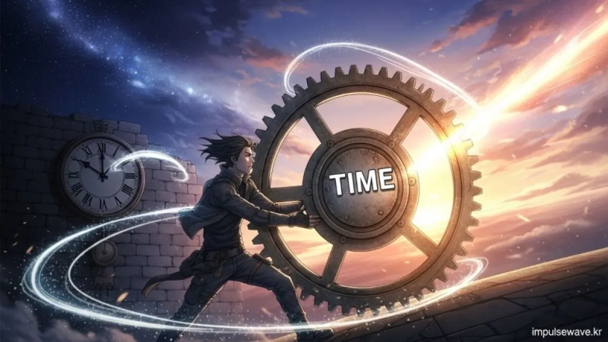 사람이 손목시계의 바늘을 1시간 앞당기는 모습과 캘린더의 3월/11월 날짜 강조