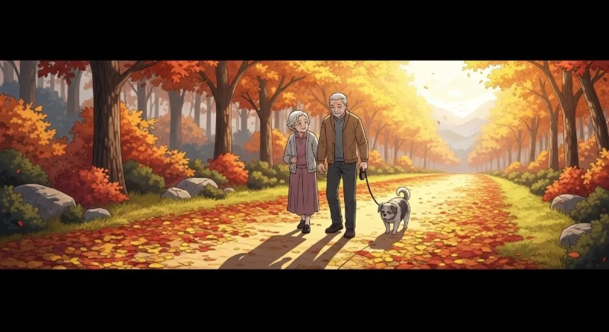 노령견을 위해 보호자가 정성스럽게 영양제를 준비하는 따뜻한 손길