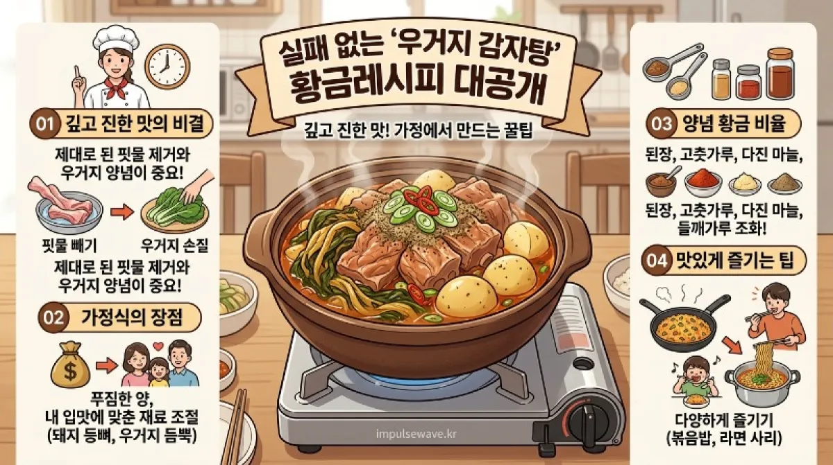 우거지 감자탕 등뼈 끓이는법: 실패 없는 레시피 공개