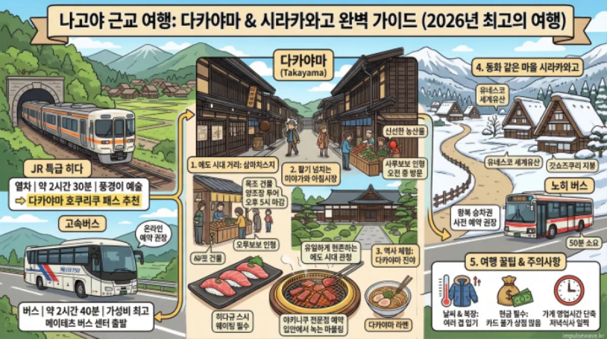 일본 나고야여행 다카야마 가볼만한곳 BEST 5, 안 가면 후회하는 이유