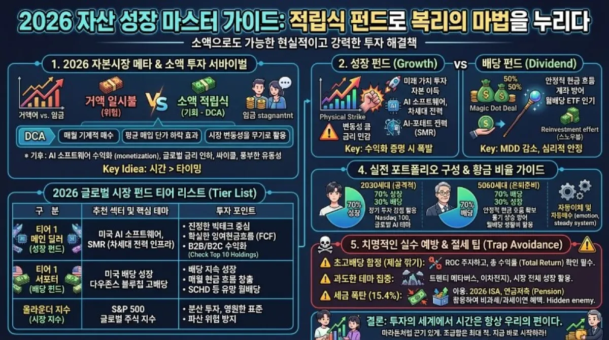 적립식 펀드추천, 성장형, 배당형, 글로벌 시장 펀드로 자산 증식 시작하기 방법