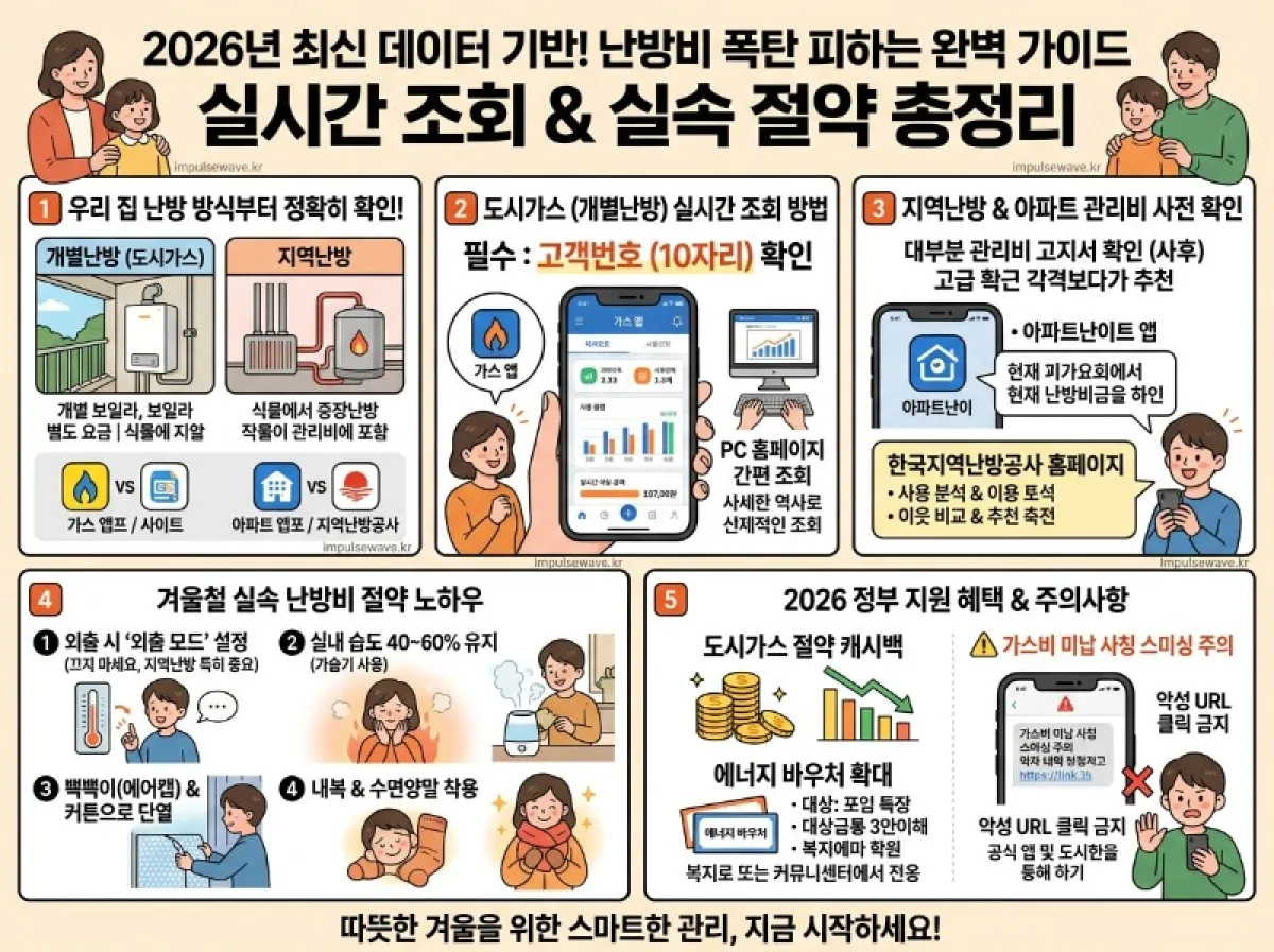 2026년 난방비 조회 확인 방법 총정리