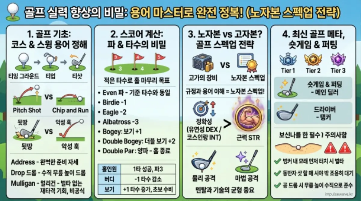 2026년 골린이 필수 골프 용어 정리 완벽 가이드
