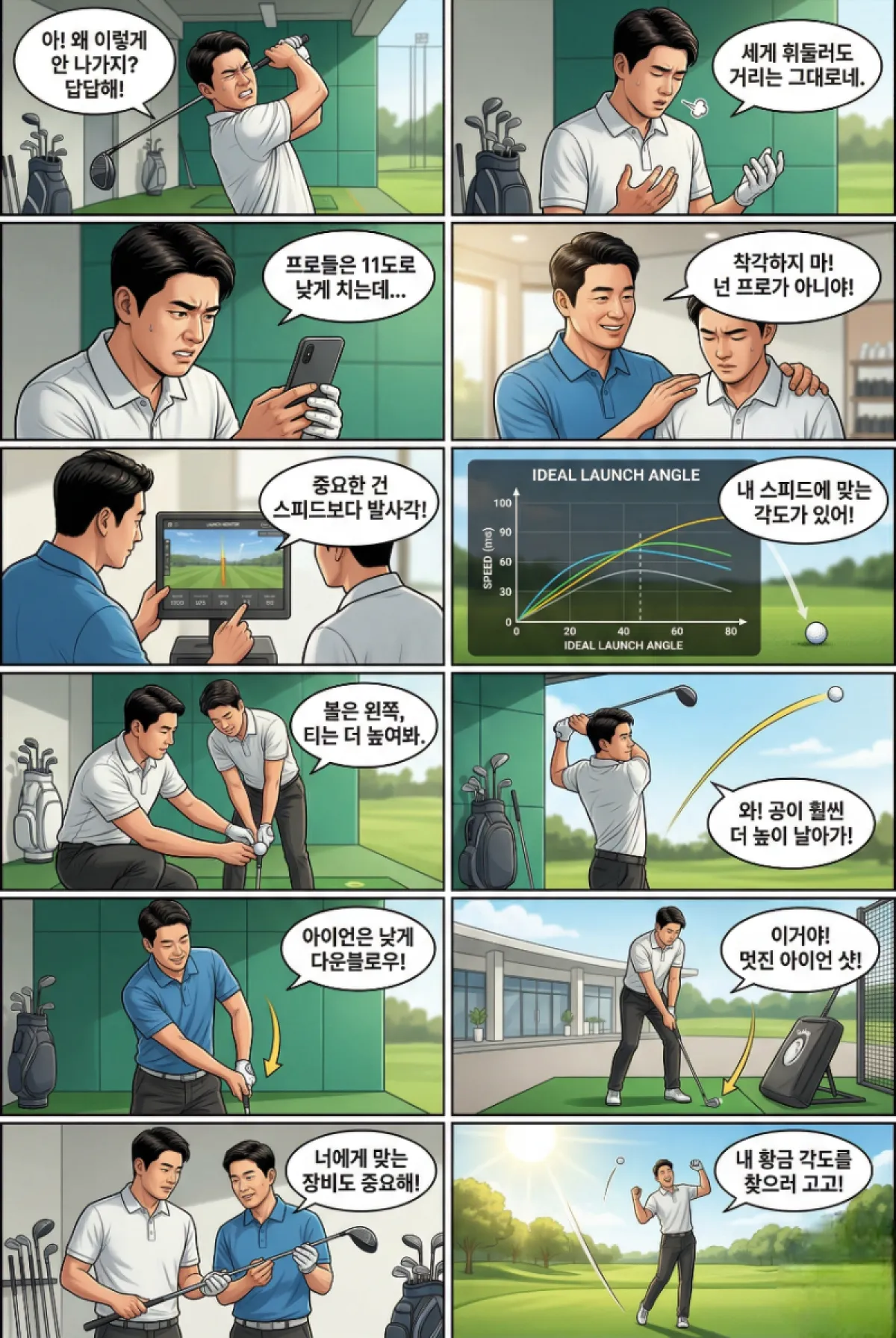 골프 발사각 완벽정리! 이상적인 발사각 만드는 법