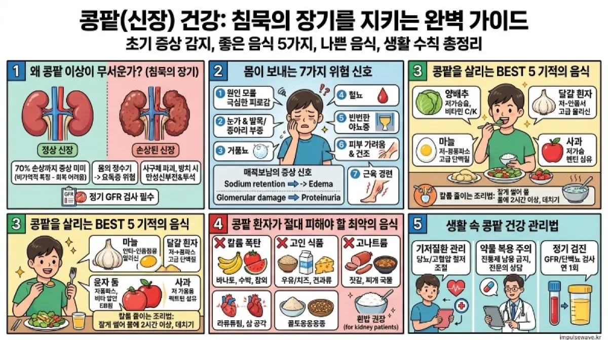 신장 이상 증상 신장에 좋은 음식 BEST 5