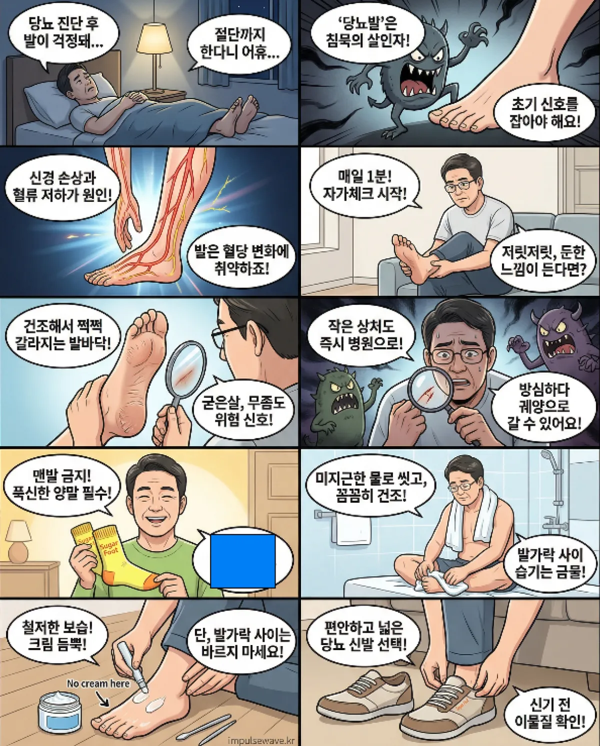 당뇨 초기증상과 발의 치명적인 연관성