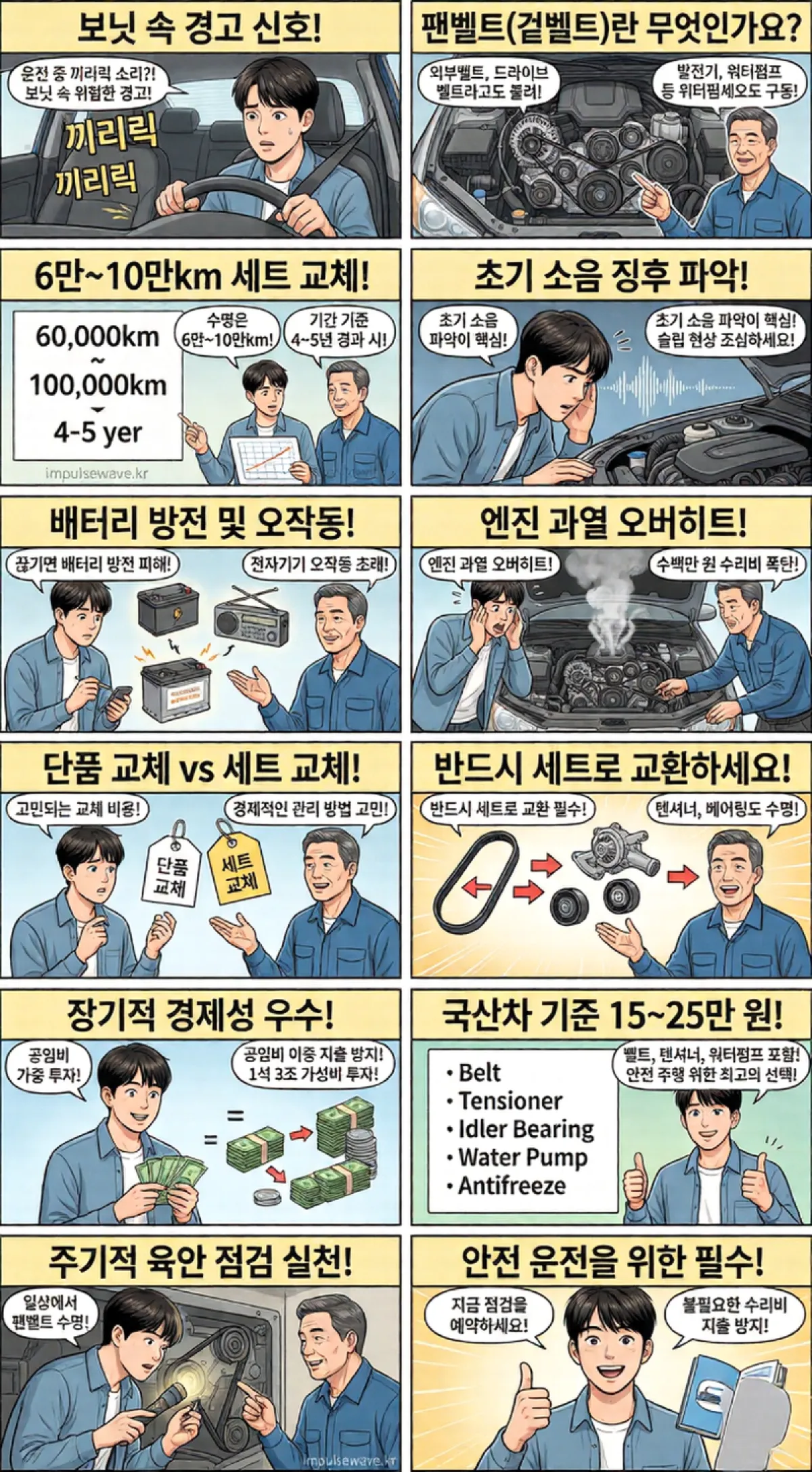 자동차 팬벨트(겉벨트)란 무엇인가요
