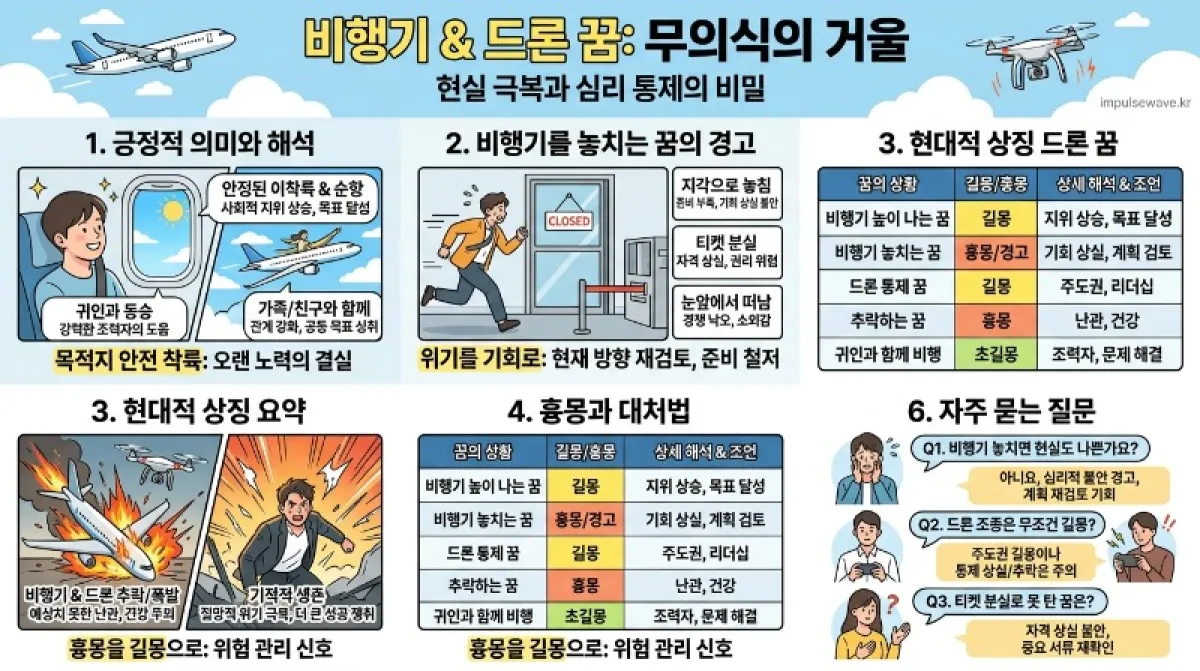 드론 꿈해몽 비행기꿈 비행기 놓치는 꿈 비행기 타는 꿈