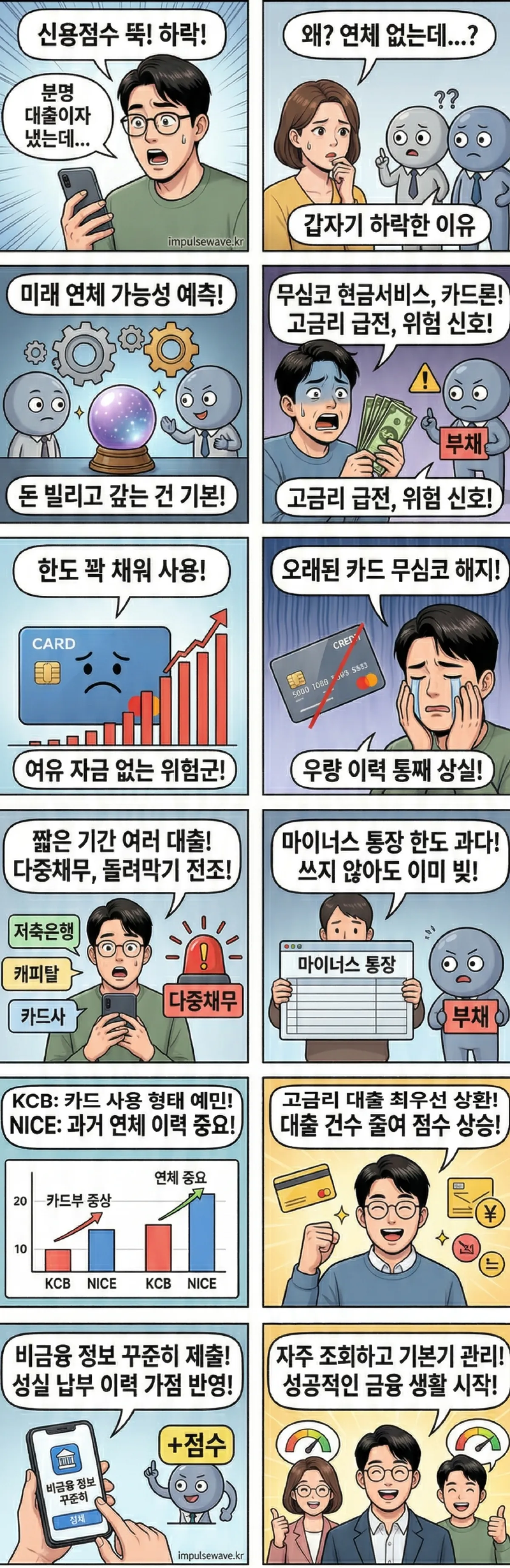연체도 없는데 신용점수가 폭락하는 근본적인 이유