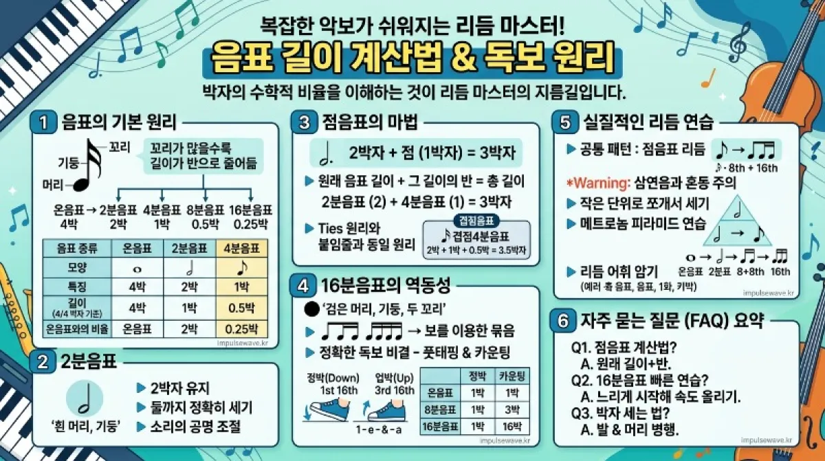 16분음표의 역동성, 빠르고 쪼개지는 리듬의 비밀