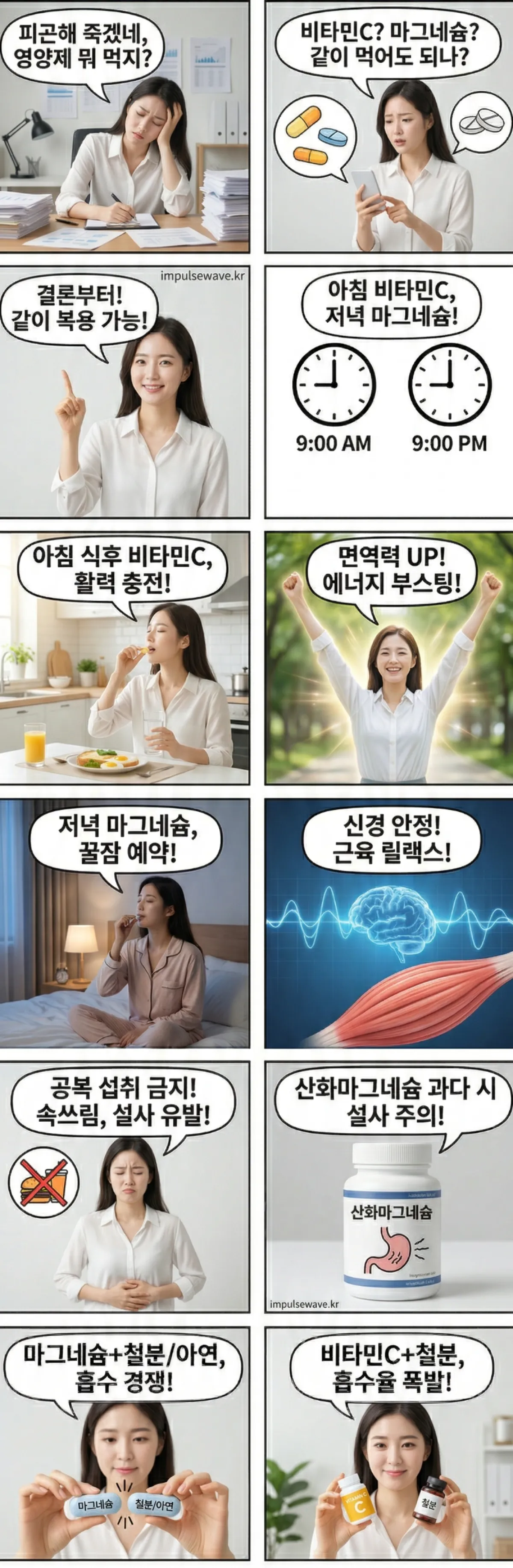 비타민 C와 마그네슘, 같이 복용해도 괜찮을까요?