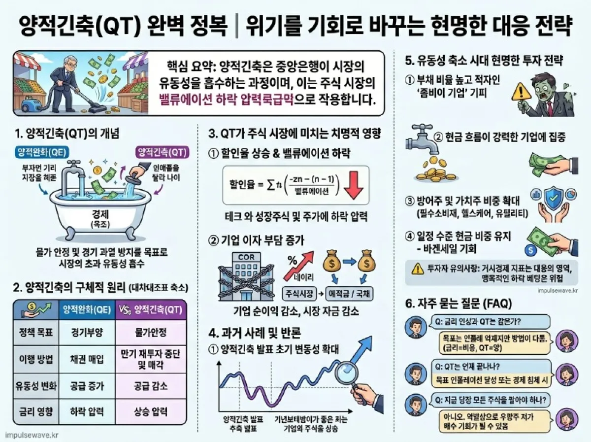 QT뜻, 양적긴축 뜻과 주식시장 영향 핵심 요약본