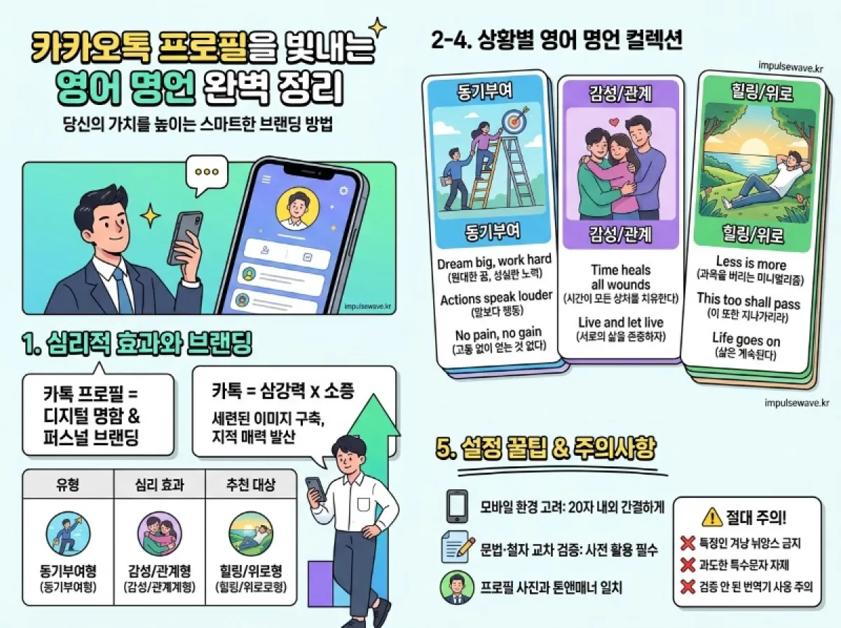 센스있는 짧은 한줄 영어명언 카톡 좋은 영어글귀