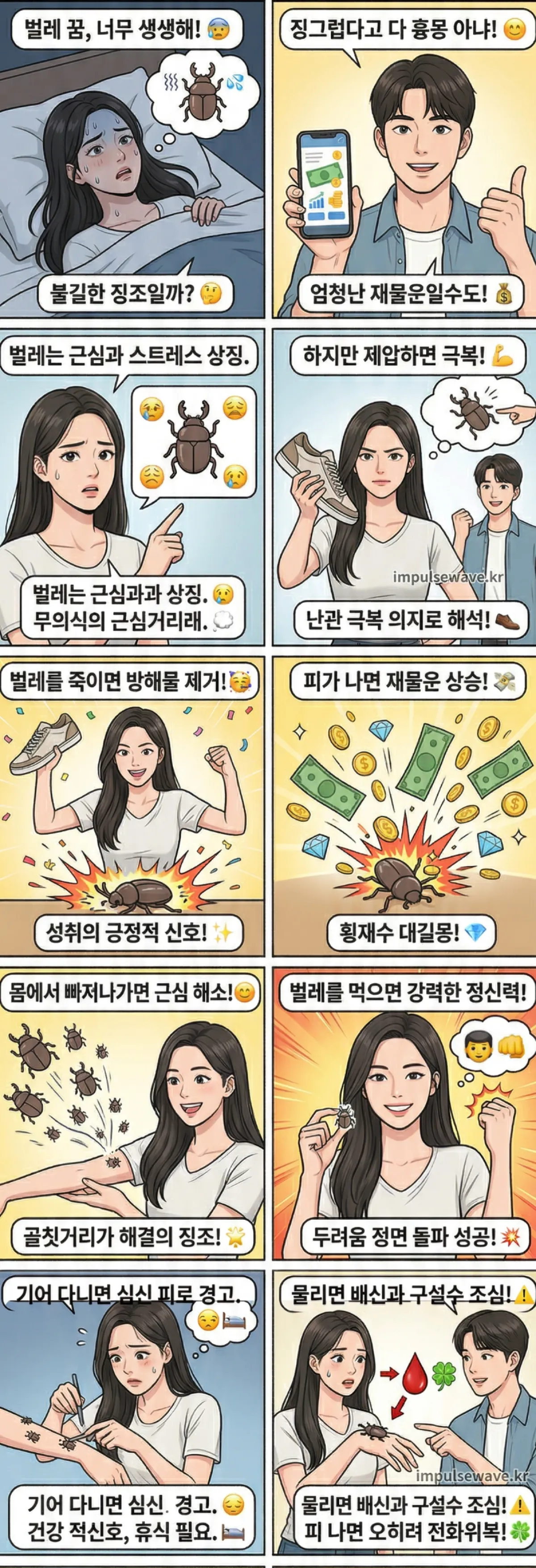 벌레 나오는 꿈, 무조건 흉몽일까요