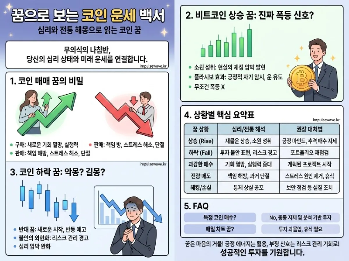 코인 매수 매도 꿈, 코인떨어지는해몽, 비트코인 오르는 dream