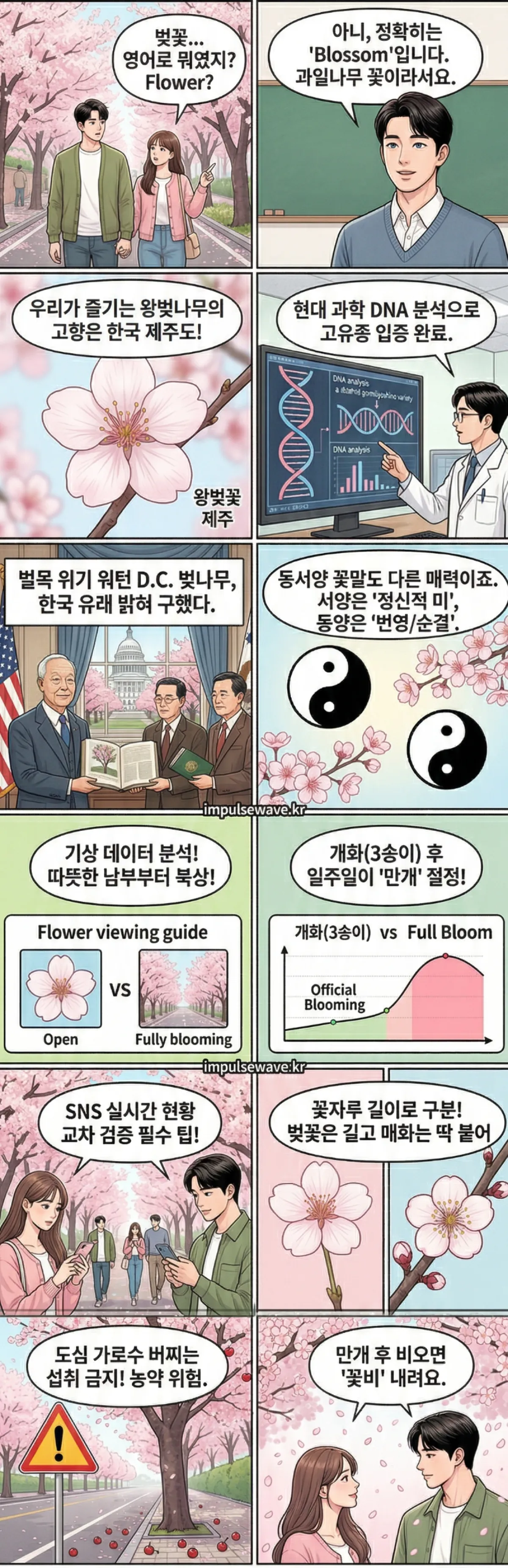 벚꽃, 영어로는 어떻게 표현할까요