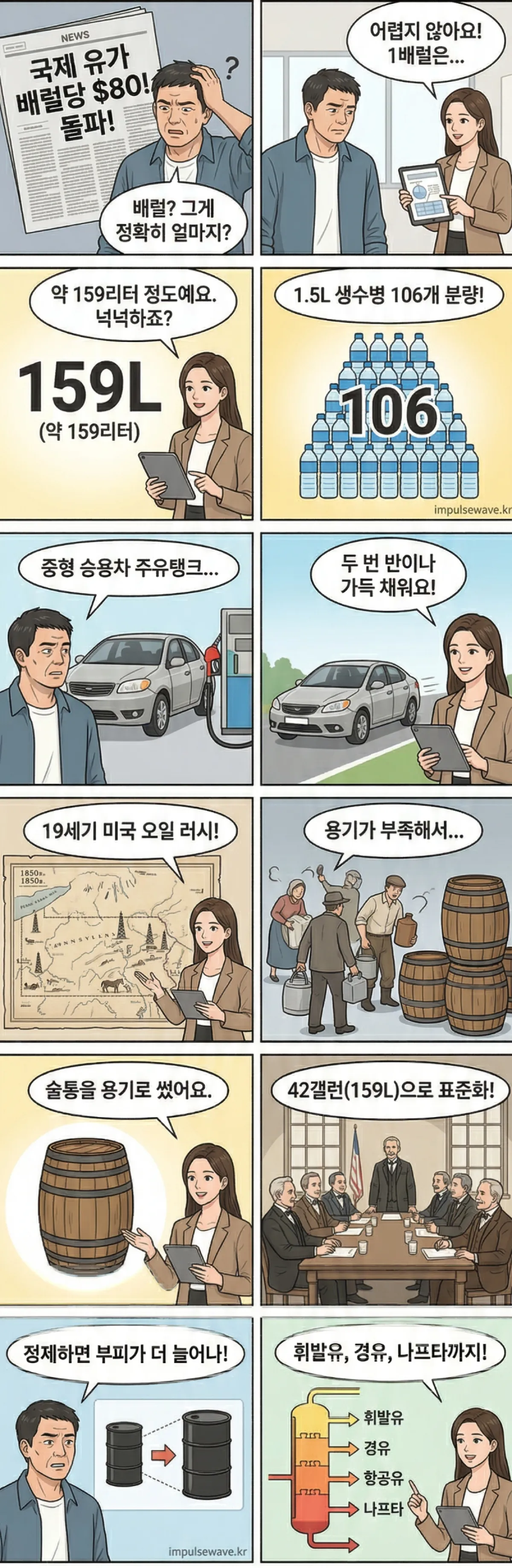 1배럴 리터 환산, 정확한 수치와 체감 물량