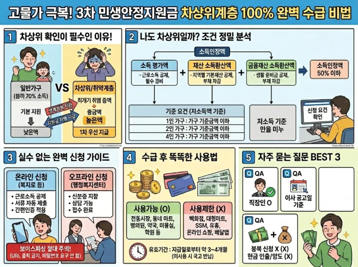 민생지원금 3차, 차상위계층 조건 미리 확인해보고 지원금 놓치지 않는 법.jpeg